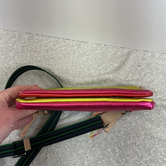 CONSUELA  Anita Uptown Crossbody Purse Luggage Tag & Friendship Bracelet Rainbow - Picture 6 of 12